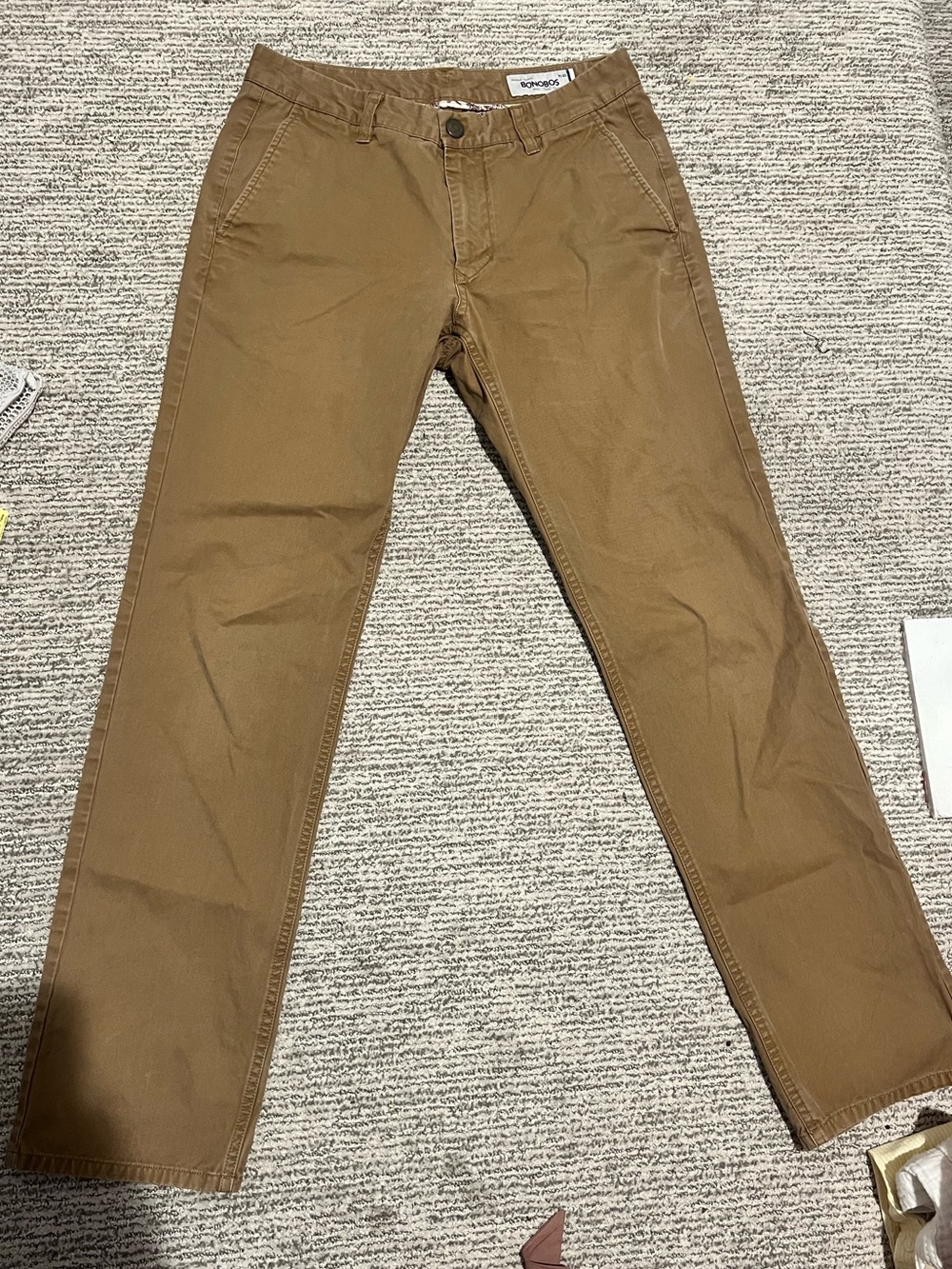 Bonobos Straight Fit Chino Pants - Tan